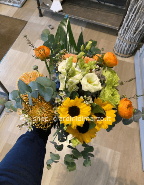 Bouquet  dai toni caldi