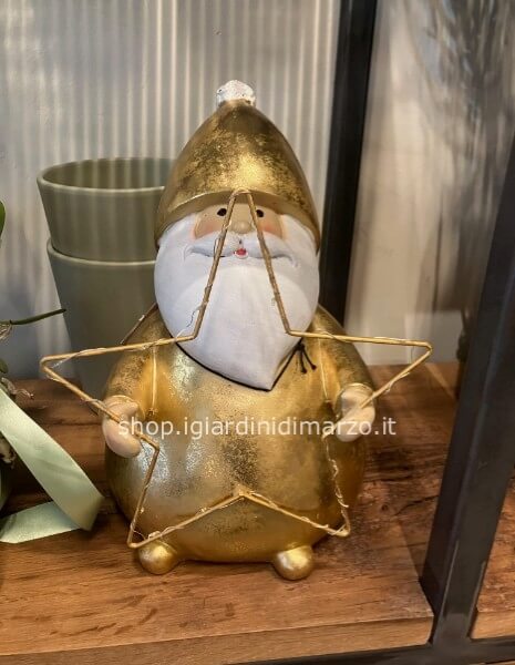 Babbo Natale dorato Jolipa - piccolo