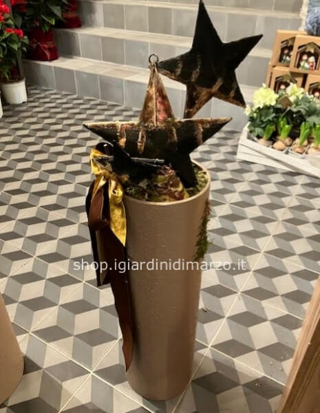 scenario natalizio in vaso - M