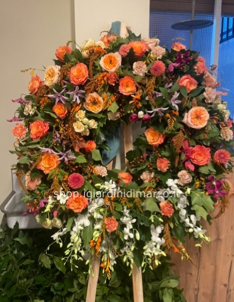 corona funebre autunnale